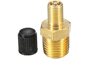 WOETWOAT Messing Luchtcompressor,Luftkompressorventil, 1/4" NPT 1/8" NPT Messing Reifen Luftkompressor Autoventil Tank Füllventile Prüfventil Reifenventil Felgenventile (1/8 NPT)