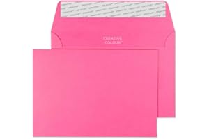 Blake Creative Colour C6 114 x 162 mm 120 gsm Peel and Seal Wallet Envelopes (15102) Flamingo Pink - Pack of 25