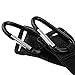 NUOLUX Pram Clip Pushchair Stroller Metal Hanging Clip Hooks 2pcs (Black)
