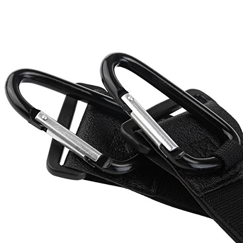 NUOLUX Kinderwagen Clip Kinderwagen Buggy Metall Clip hängende Haken 2ST (schwarz) - 9