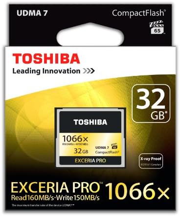 Toshiba Exceria Pro C501 32GB Compact Flash Memory Card 160 MB/s 4K HD - THN-C501G0320E6