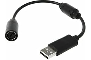 PA Products BLACK FITS THRUSTMASTER FERRARI RACING STEERING WHEEL USB BREAKAWAY CABLE FITS Xbox One, Xbox 360, Xbox Series X/S & PC - Detachable Anti-Trip Quick Release