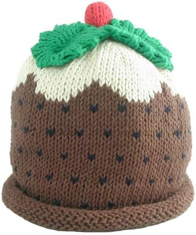 Merry Berries Christmas Pudding Knitted Baby Hat 3-6m (2)