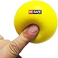 BESAFE Forever Physiotherapy Hand Exercise Soft Stress Ball for Stress Relief, Finger Wrist Hand Strengthener Arthritis Grip Squishy Toys Balls, Squeeze Ball, Yellow, Pack of 1, SBY104