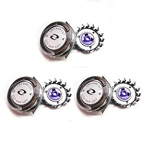Razor Blades - SODIAL(R)3Pcs Shaver Razor Blades Cut Cutters Heads Replacement For Philips HQ8