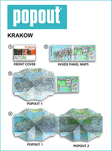 Livres Couvertures de Krakow PopOut Map: Handy pocket-size pop up city map of Krakow