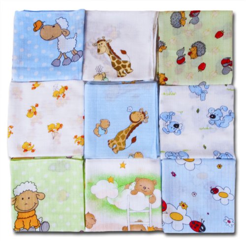 Mullwindeln Boy MIX 60/80 5er Pack - Spucktücher für den Jungen