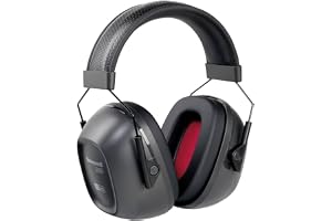 Honeywell Howard Leight VS130 VeriShield 1035109-VS Passiv Hörselkåpa, Lättvikt, Bred Öppning, Öronkuddar av Minnesskum, SNR