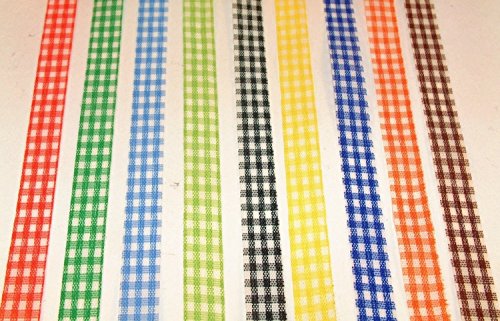 Karoband 50m x 10mm rosa Geschenkband Dekoband Schleifenband Schmuckband - 2