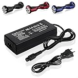 Kuyal 42V 2A Chargeur de batterie pour deux roues Mini Smart Scooter électrique Gyropode REVOE, Balance Monocycle Skateboard adaptateur d'alimentation utilisé pour charger 36V Lithium Ion Battery Pack