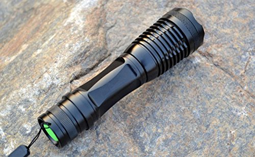 Zoom Wiederaufladbar High Power LED Torch Flashlight 18650 Gold AAA Battery 5 Modus CREE XML T6 LED Flashlight - 4
