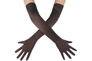 OWITER Long Elbow Satin Gloves for Opera, Evening, Party, Dance, Prom