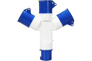 HAPPOW Caravan Hook Up Cable, Caravan Electric Adapter 16Amp Splitter, 3 Way Hookup Splitter for Electric Trailer Maneuverer for Caravans Motorhomes