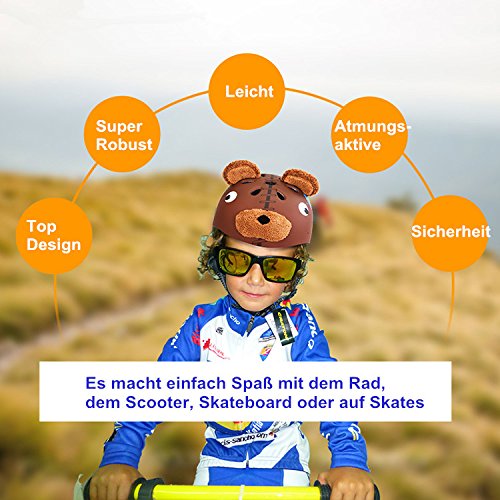 SOOJET S216 Cooler Fahrradhelm für Kinder Junge – Mädchen in verschiedenen verrückten Design – Skateboard Sicherheits Helm - 5