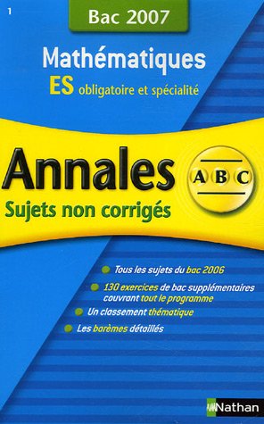 couverture de : Annales : Mathématiques ES
