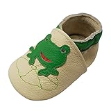 Größe spielt eine Rolle: bevor Sie die ersten Schuhe der Kleinkind bestellen, müssen Sie zuerst die Fußlänge Messen, dann die richtige Größe durch die Sohlenlänge der Schuhe wählen. Bitte lassen Sie etwas Platz für die Schuhe zu machen, die kleinen Füße wachsen und bewegen sich natürlich.