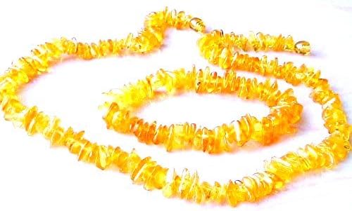 Natural Baltic Amber Necklace and Bracelet