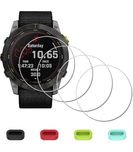 HUAYUWA 2 Custodie Protettive TPU Per Garmin EPIX PRO 51mm, Fenix 7X PRO/Fenix 7X - Nero+Arancione, Antiurto E Antigraffio - 3