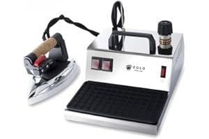 AEOLUS EOLO HOME & PROFESSIONAL EOLO Centrale Vapeur Professionnelle Fer Repasser Para-Vapeur Chaudière En Cuivre Economie d’Energie Resistance Externe Anticalcaire Acier Inoxydable 5 Ans De Garantie Efficacité A++ GV01 INOX