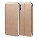 Produktbild Handytasche aus Leder Einfarbig PU-Leder Flip Wallet Phone Case mit Kartenhalter Stützhülse Entwickelt für iPhone X/iPhone XS (Farbe : Gold)