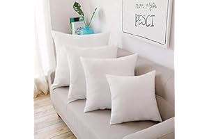 I&S Home Cushion Inserts 45cm x 45cm, Sofa Cushions Fillers Extra Filled Anti Allergy Bounce Back Cushions (45x45 Cushion Insert 4 Pack)