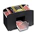 Price comparison product image Relaxdays Card Shuffler 4 Deck Electronic Mixing Machine to Shuffle Playing Cards Battery Operated Mixer for Poker, Rummy, etc. Card Sorter, Black