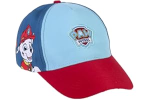 CERDÁ LIFE'S LITTLE MOMENTS Czapka Patrol z daszkiem - Trójkolorowa - 4 do 8 lat - Z brokatem - Regulowana czapka dla dzieci - Oryginalny produkt wyprodukowany w Hiszpanii