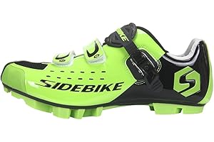 Msport Chaussures de Cyclisme VTT Chaussures Vélo de Montagne pour Hommes/Femmes Professionnelles Respirantes Compatible Pédales SPD