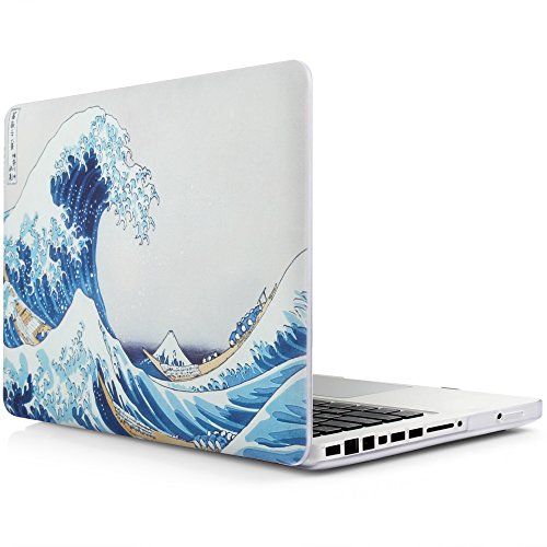 iDOO MacBook Schutzh  lle   Hard Case Cover Laptop H  lle  F  r MacBook Pro 13 Zoll     mit CD-Laufwerk  A1278  - matt  Die gro  e Welle vor Kanagawa