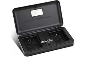 LP-E6/E6N/E6NH ładowarka do akumulatora z czytnikiem kart kompatybilna z Canon EOS 5D Mark 2/3/4, 5DS/R, 6D Mark 2/6D, 7D Mark2/7D/60D/60DA/70D/80D/90D/R5/R6/R7