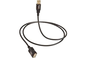Amazon Basics Prolunga ad alta velocità, USB-A 2.0 maschio a femmina, multischermata, con connettori placcati in oro per una nitidezza di segnale ottimale, 3 m, Nero