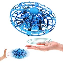 Flybiz Mini Drône UFO drône USB rechargebale pour Enfants et Adultes, Mini Quadcopter Drone de Poche Mouvement Main contrôlée Drone Flying Jouets, Avion Interactive Infrarouge Induction Hélicoptère