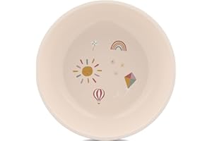 Mepal - Bol pour bébé Mio - Vaisselle pour bébé - Convient comme bol à porridge, bol à yaourt et bol à soupe - Passe au micro-ondes et au lave-vaisselle - 300 ml - Sunshine & Rainbow