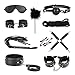 Produktbild 10Stk / Packung Bondage Sets, Sex Bondage Schwarz Sexy Leder New Adult Sex Toy Fetisch Fessel-Set für Schlafzimmer Fun, Underbed Bandage Restraint System, Sex Stimulation für Paar (Black)