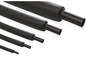 Ricable Custom B204 - diametro 4 mm 2:1 - Guaina Termorestringente al Metro Nero