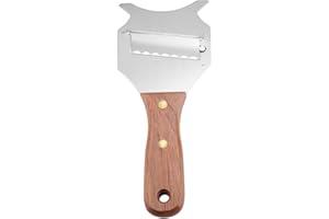 WIFEHELPER Rasoir à Truffe, Trancheuse à Fromage à Truffe en Acier Inoxydable, Lame de Chocolat Réglable avec Manche en Bois Durable pour Gadgets de Cuisine