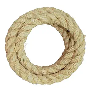 SGT KNOTS Cat Scratch Post Rope - Natural, Twisted Sisal Rope for Cat Scratching (1/2