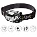 Produktbild TinMiu Stirnlampe USB wiederaufladbar LED Stirnlampe mit Smart Sensor IPX4 Wasserdicht Stirnband Licht für Camping, Angeln, Wandern, Radfahren, Jagd, Schwarz