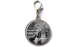 GUANGZHOUSHUJIANWANGLUOKEJI Les Miserables Cosette Jewelry Les Mis Jewelry Les Miserables Jewelry Friend Gift Bracelet Pendant Zipper Pull Charm with Lobster Clasp Art Photo Zipper Pull Jewelry