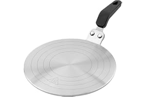 DONJIM Plaque d'Adaptation Induction 20 cm en Acier, Adaptateur Universel pour Cafetières Moka et Casseroles, Utilisation sur Tous Types de Plaques à Induction