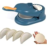 LEBENLANG Momos Maker Tools - Momo Maker Machine & Mould Set, 4 in 1 Puri Kachori Gujiya Maker Machine, Dumpling Sheets, Guji