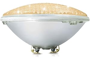 COOLWEST Luci per piscina LED Illuminazione per piscine 18W PAR56 Bianco caldo 3000K Luce subacquea, 12V Impermeabile IP68, Sostituire le lampadine alogene 150W