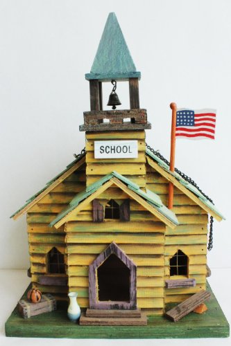 Vogelhäuschen Schule 24*17*35 cm, Gartendeko, Vogelfutter (0220040)