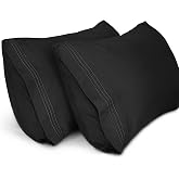 Lirex 2-Pack Pillowcases 1800 Thread Count, Soft Brushed Microfiber Pillowcases, Breathable Wrinkle Free and Machine Washable