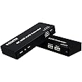 XYKJOBC 4K 30Hz HDMI KVM Extender over Rj45 Cat5e/6 Cable up to 60M 120M HDMI USB Extender with Loop-out for PC NVR Mouse Keyboard (60M KVM)