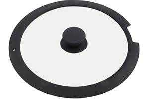 DONKIVVY Couvercle universel pour casseroles, poêles et poêles – Couvercle en silicone pour poêles à frire – Verre trempé avec bord en silicone résistant à la chaleur pour ustensiles de cuisine de 18/20/26 cm