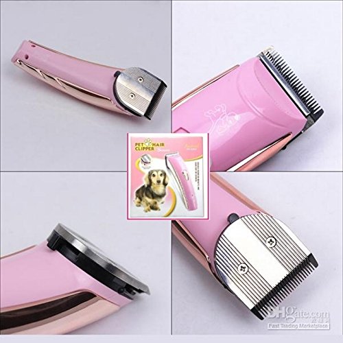 Preisvergleich Produktbild Rasenmäher für Fellpflege Hunde Katzen kabellos, wiederaufladbar 3 Aufsätze