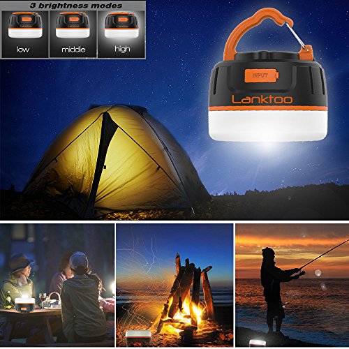 Lanktoo 2-In-1 Rechargeable Camping Lantern & 6400mAh Power Bank – IP65 Ultral Bright Magnetic LED Light for Camp Tent Working Ourdoors Hiking Fishing Emergencies - 2