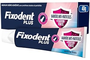 Fixodent Expert La Meilleure Technologie Antibactérienne Crème Adhésive Pour Prothèses Dentaires 40g