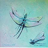 Acrylgemälde HÜBSCHE LIBELLEN